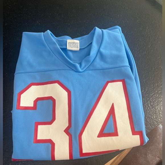 Vintage Houston Oilers Earl Campbell #34 Jersey Mens Size 34-36 Rawlings - Picture 9 of 9